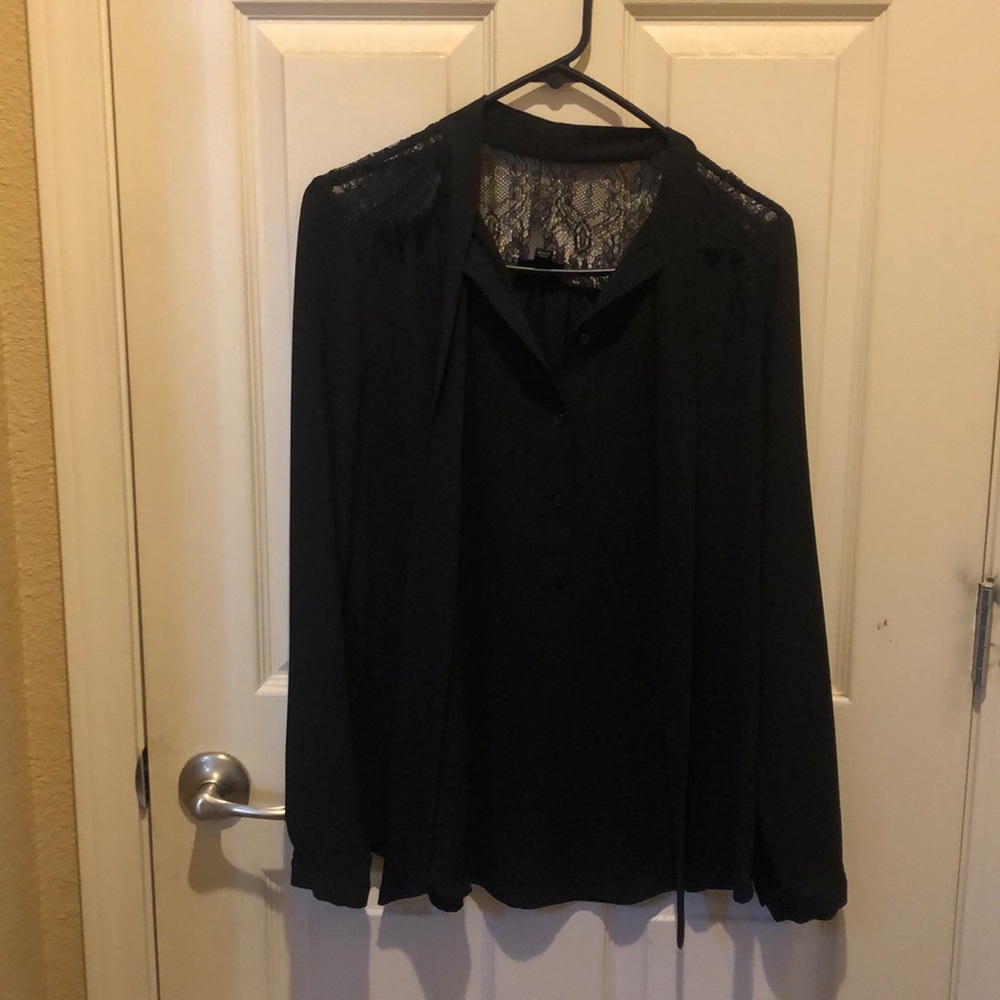 Black Mossimo Sheer Blouse